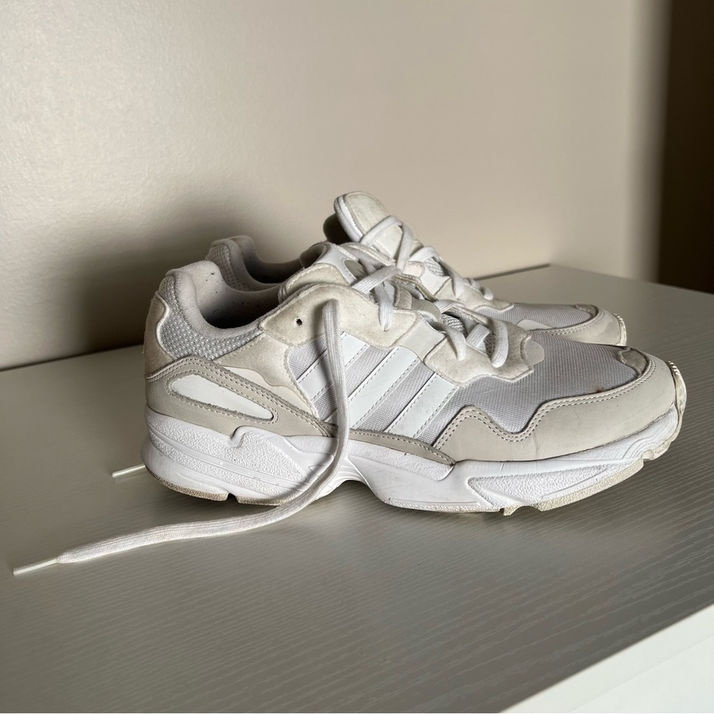 Adidas White and Cream Men's Sneakers